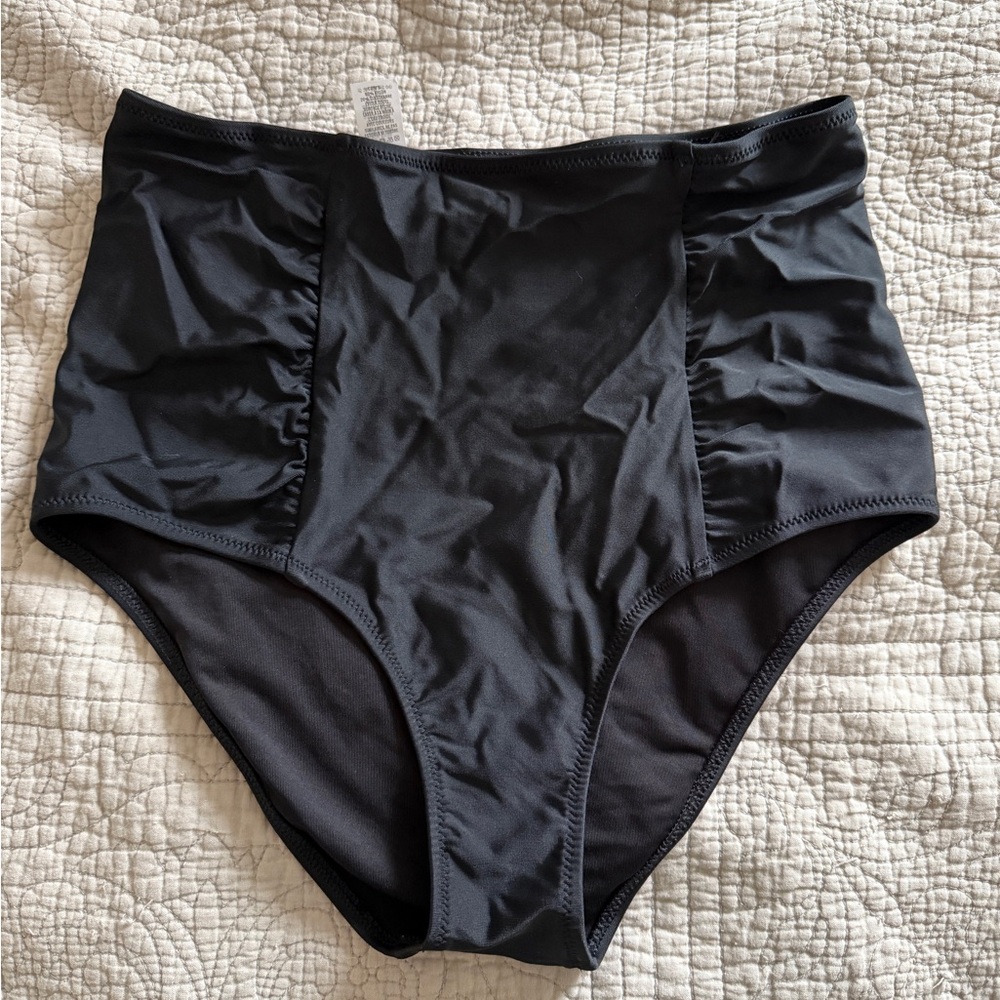 Black high waisted aerie bikini bottoms